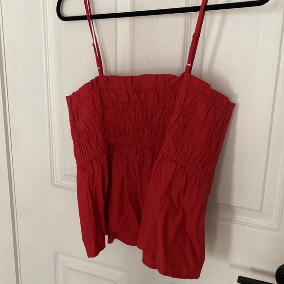 NWT American Eagle womens cotton tank top, crimson colour size L - Picture 3 of 4